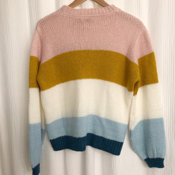 ✖️SOLD✖️TOPSHOP Colorblock Knit Pullover Sweater - Picture 10 of 10